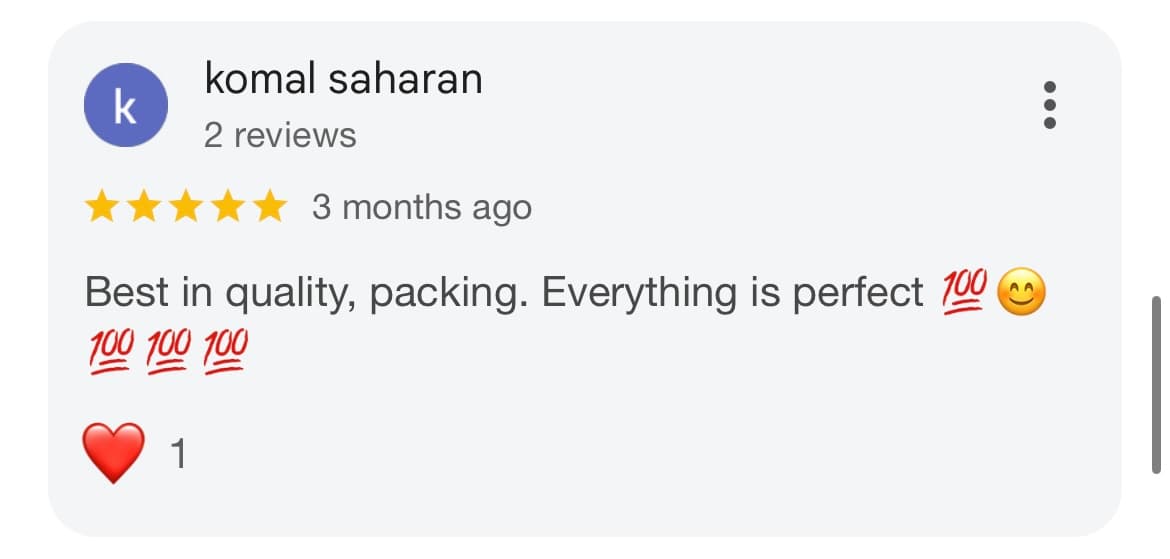 Customer Google review 13