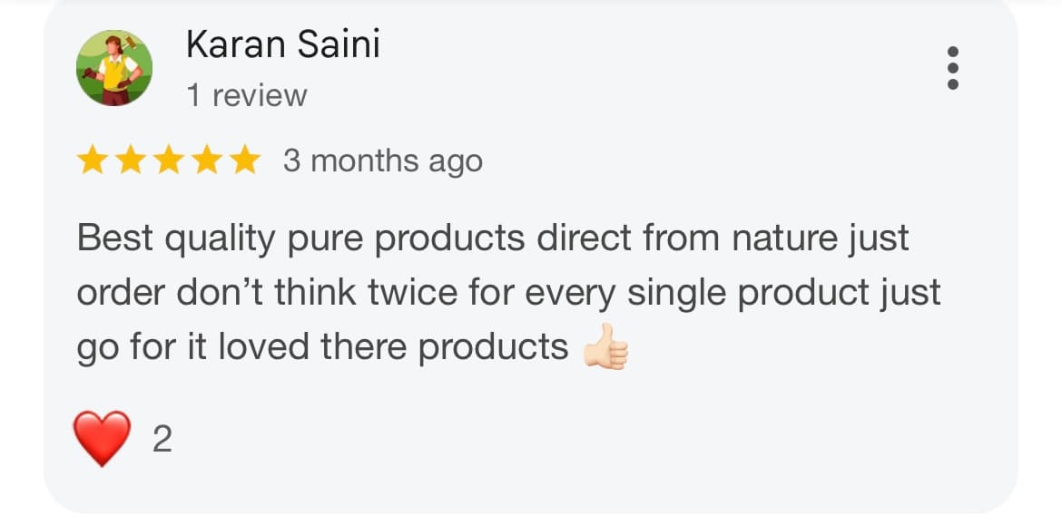 Customer Google review 3