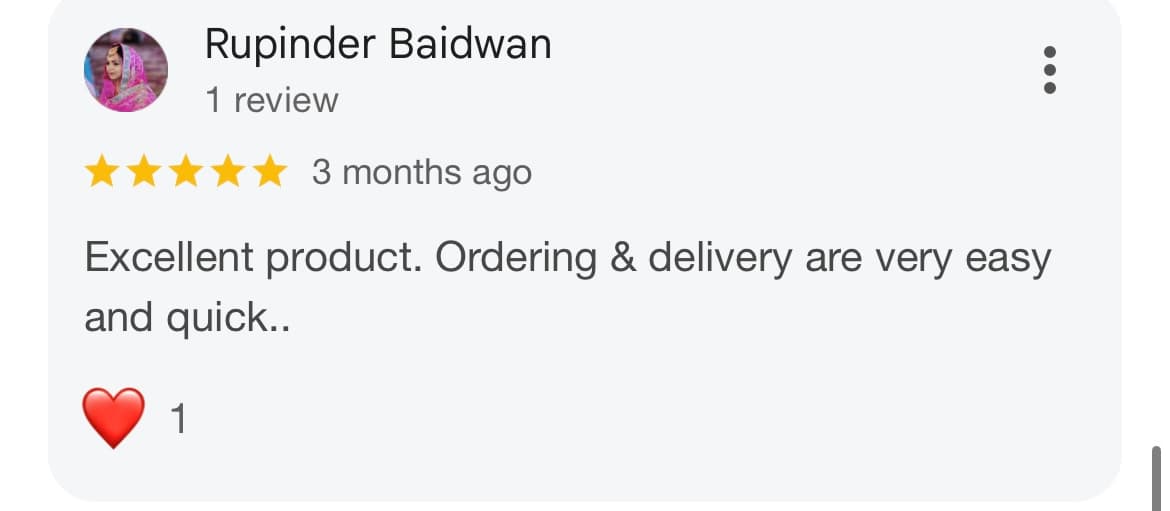 Customer Google review 7