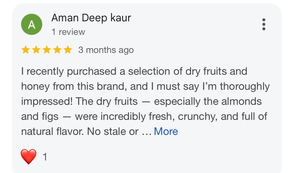 Customer Google review 9